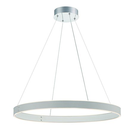 EUROFASE Verdura Modern Integrated LED Indoor Chandelier, 1-Light, Round, Dimmable, Grey/White 43897-032